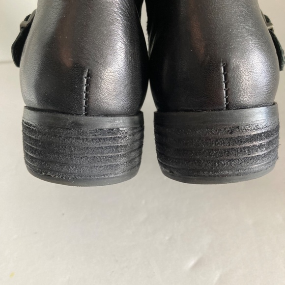 Born Ozark Women's Leather Ankle Boots Booties Side Zip Buckles 7M Black EUC - Picture 6 of 14